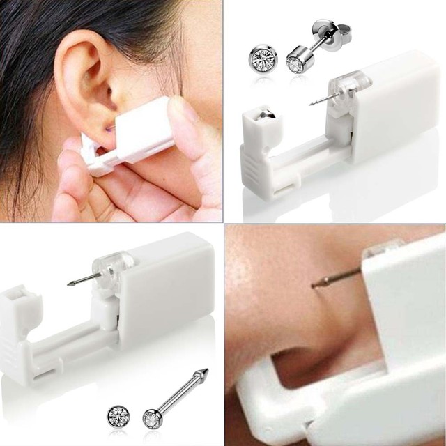 1pc Nose Piercing Gun Cartilage Ear Piercing Gun Percer Les Oreilles  Disposable Sterile Piercer Tool Kit No Pain Tragus Piercing - Piercing  Jewelry - AliExpress